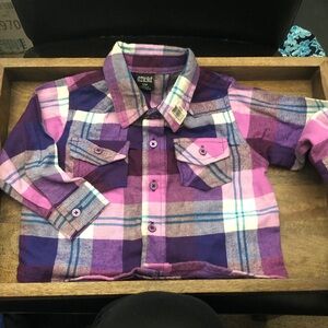 Azura Pink & Purple Plaid Button-Down Shirt